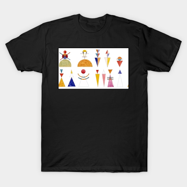 Kandinsky Gate of Kiev watercolor sketch T-Shirt by PixDezines